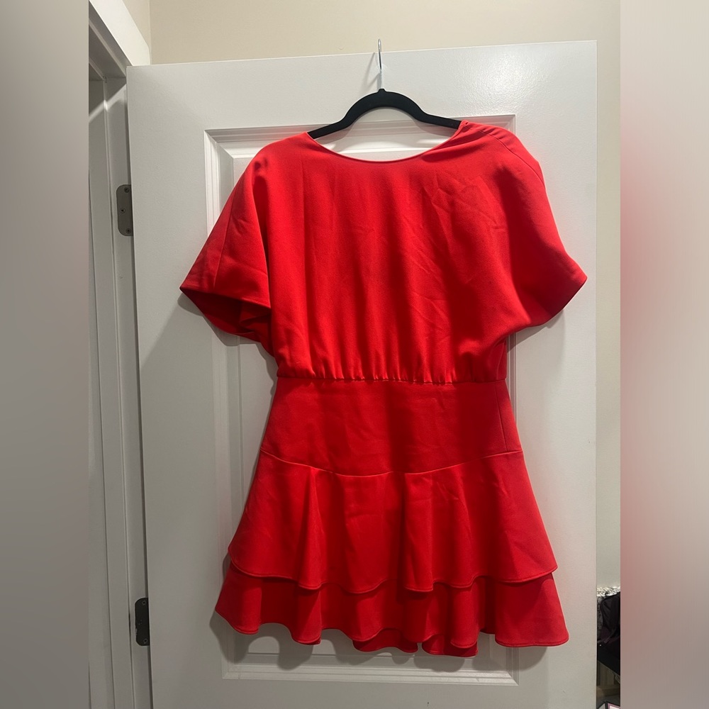Alice + Olivia Red Mini Dress